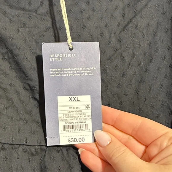 NWT UNIVERSAL THREAD Black Square Neck Dress XXL - Picture 3 of 3